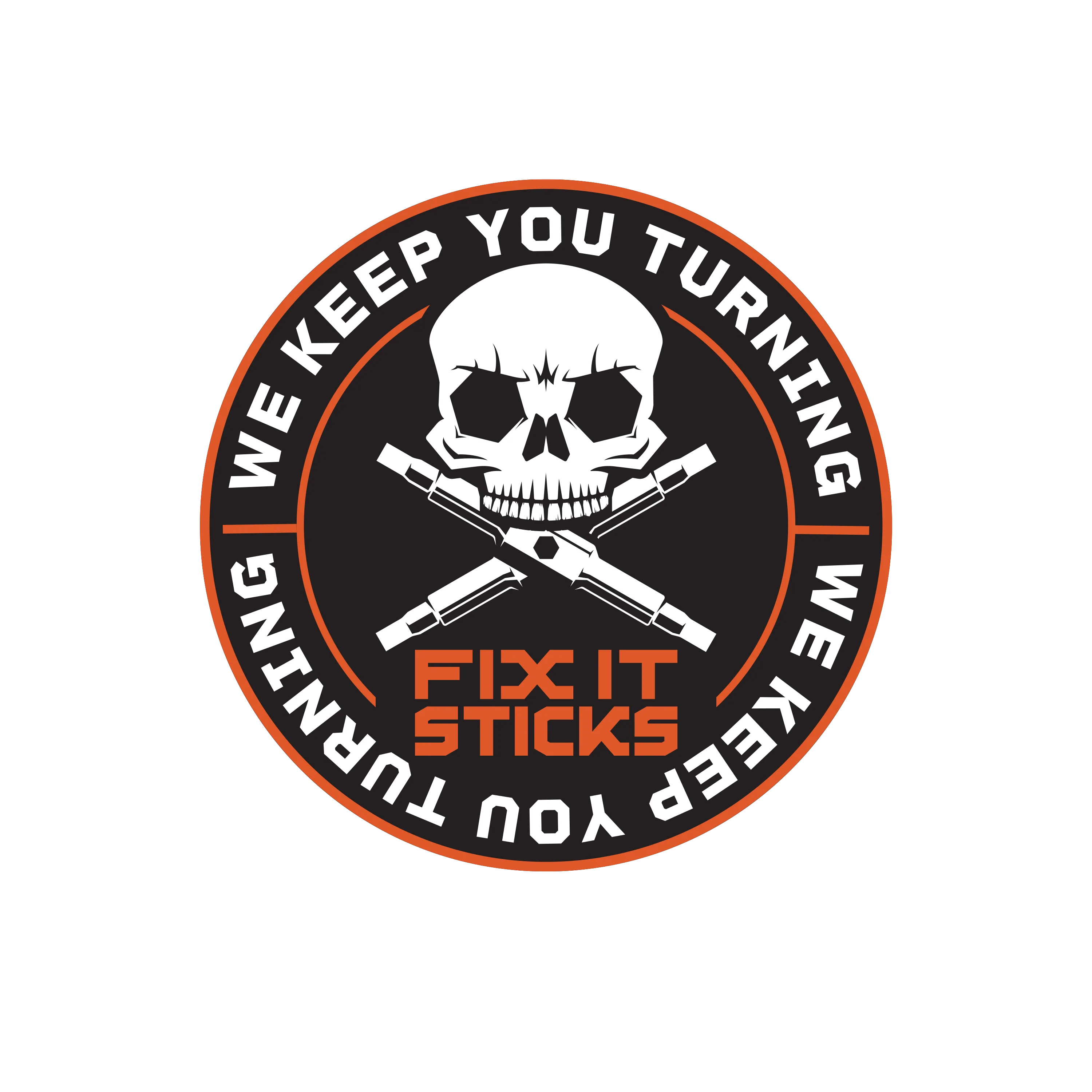 Skull Circle PVC Patch