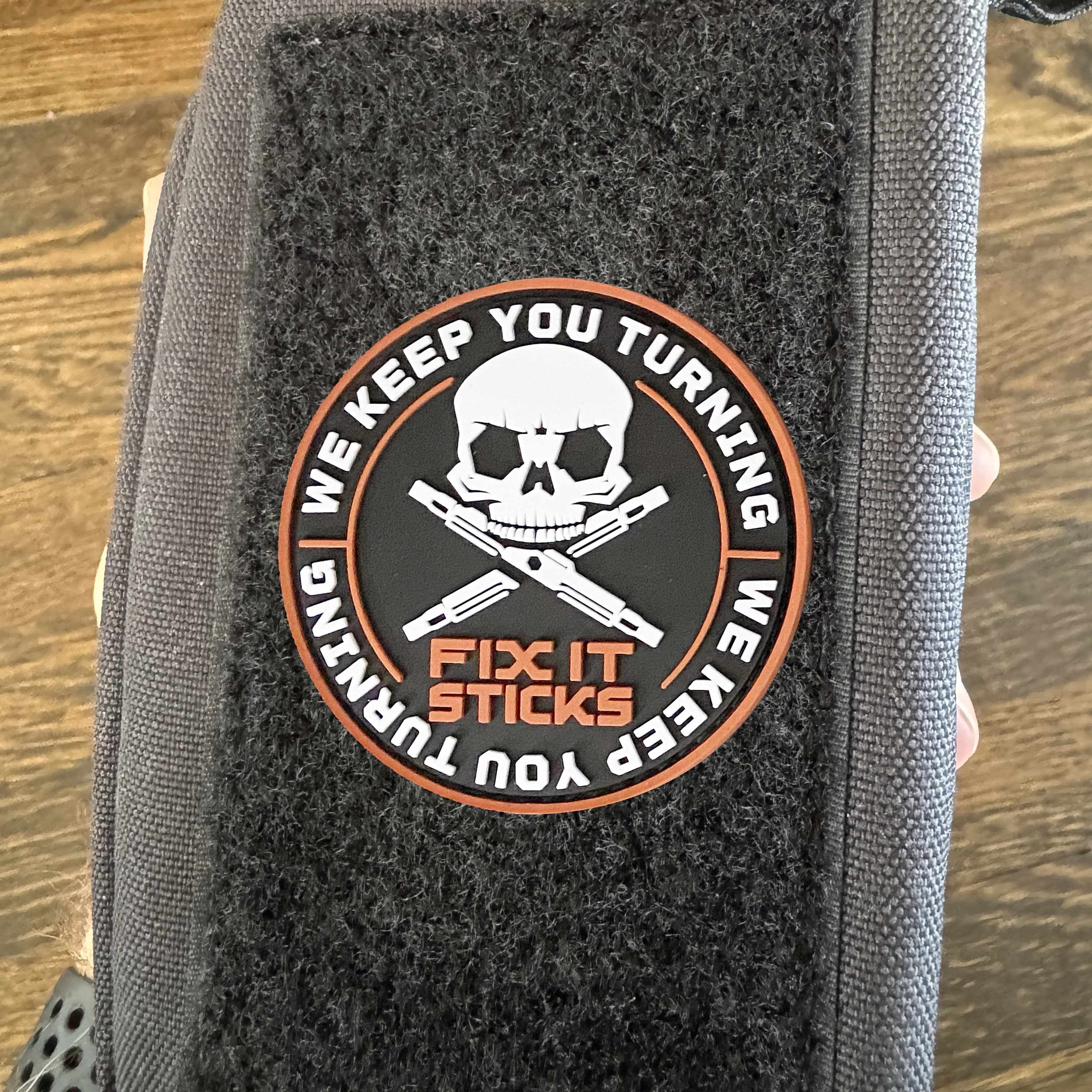 Skull Circle PVC Patch - Image 2